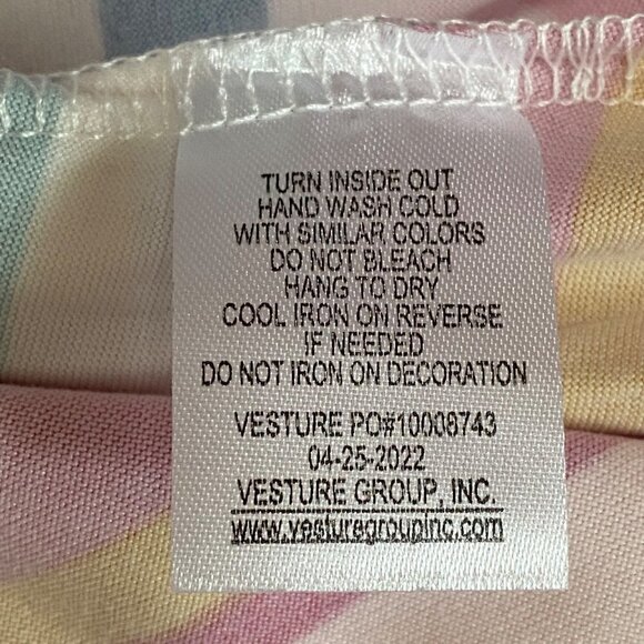 Pinky Los Angeles Berry Multi Striped Girls’ Dress with Glitter Cat Size 4 - Picture 7 of 7